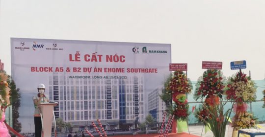 Tập đoàn Nam Long tổ chức Lễ cất nóc Dự án căn hộ Ehome Southgate