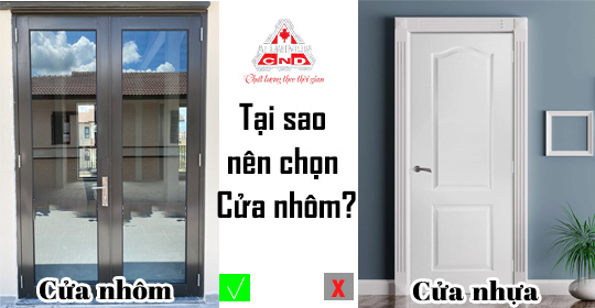 Tại sao nên chọn cửa nhôm thay vì chọn cửa nhựa?